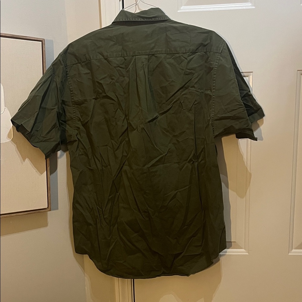 Alexander Julian Olive Cotton Button Down Shirt - Picture 5 of 6